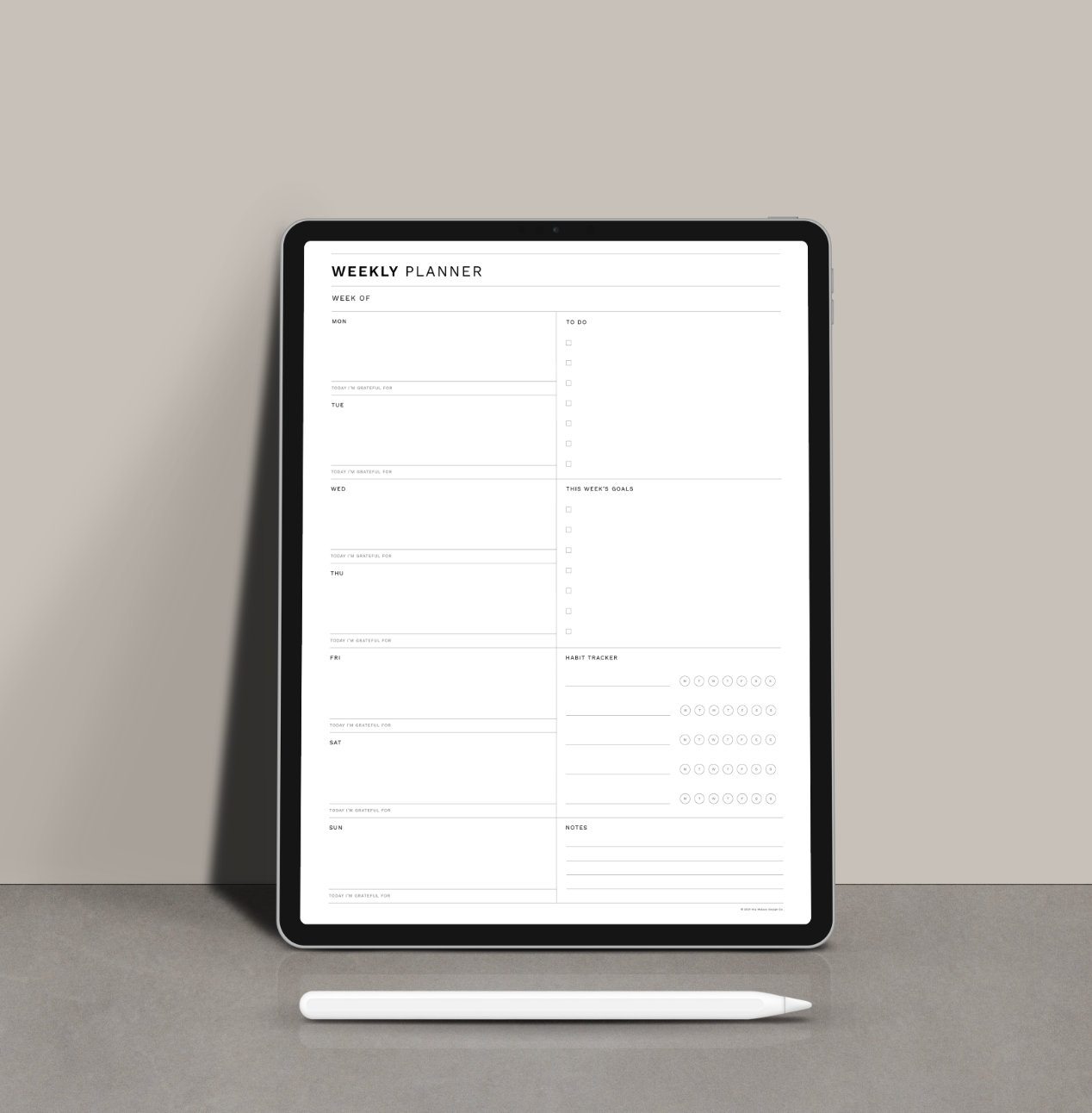 Free Printable Weekly Planner